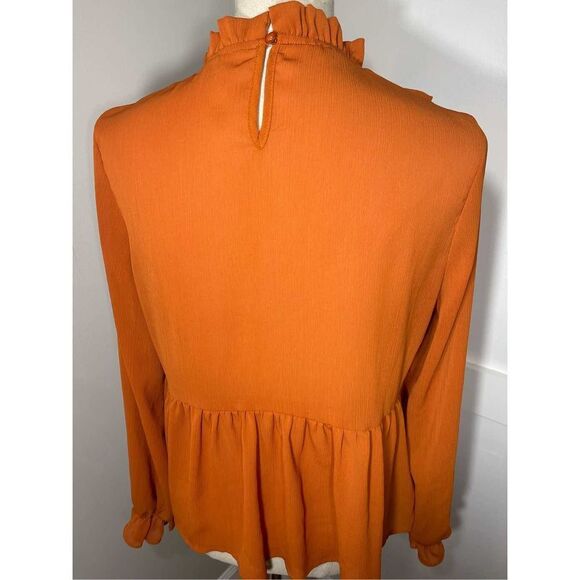 SHEIN Orange Long Sleeve Top - 3/$25 - Picture 4 of 6